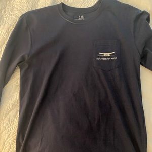 Southern Tide Unisex Size S Navy Long Sleeve- NWT